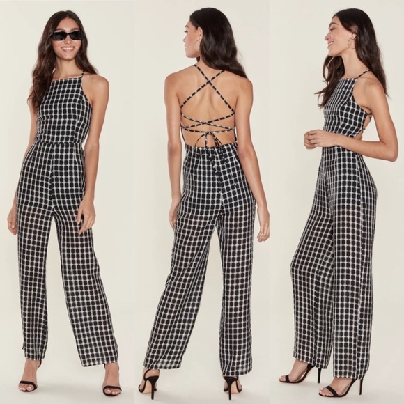 Finders Keepers Picnic Gingham Playsuit Jumpsuit Size S / US 4 NWOT! - Picture 3 of 12